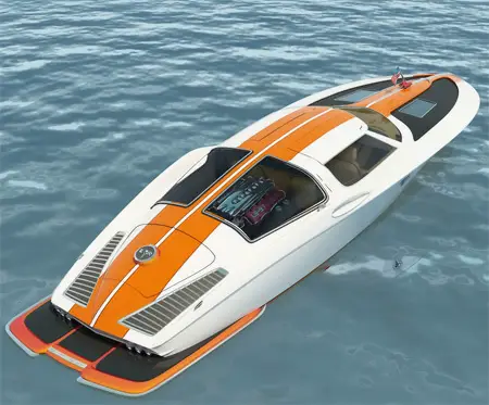 Corvette Inspired Speed Boat
