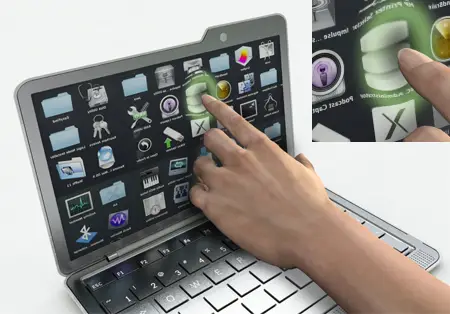 apple mac folder laptop concept