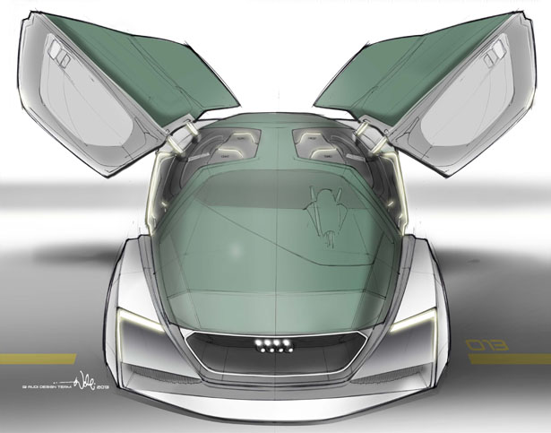 Futuristic Audi Fleet Shuttle Quattro for Ender’s Game Movie