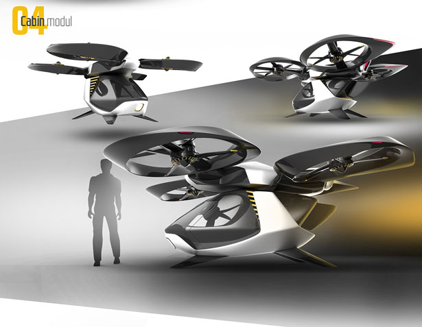 Autonomous Passenger Drone Features Modular Design for Different