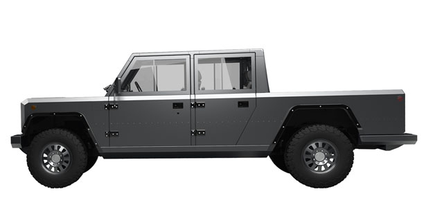 Bollinger Motors B2 All Electric Pickup Truck With Aluminum Body