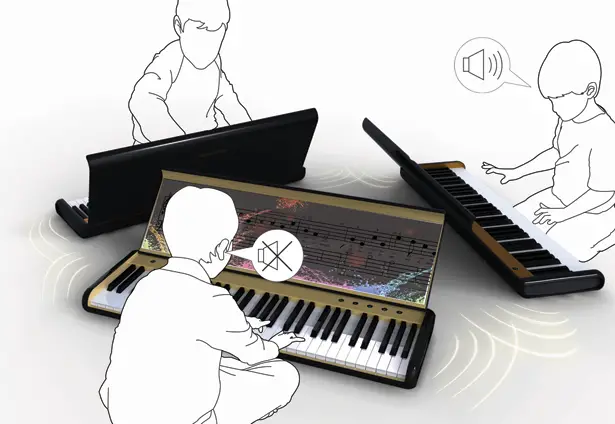 Beyond Silence Digital Piano for Hearing Impaired People