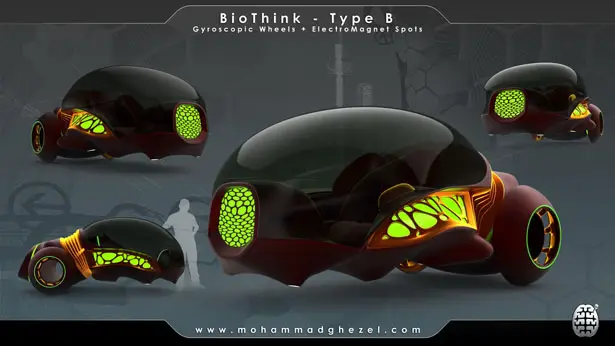 Biothink Futuristic Vehicle For Future Mega Cities Tuvie