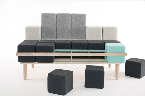 Bloc'd Sofa by Scott Jones