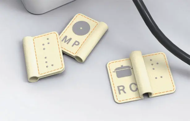 Braille Electric Plug Tags by Chen Shuwen