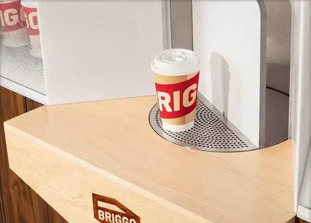Briggo Coffee Haus Smart Kiosk by Yves Behar