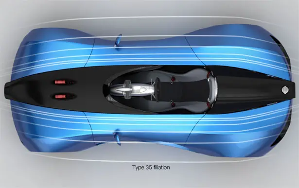 Bugatti Type Zero Concept by Devauze Marc, Anton Lawrence Victor, Emeric Baubant, Yaniss Tebaibi, and Geoffrey Texier