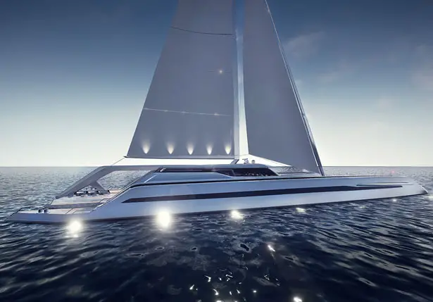 Eco Catamaran Yacht Concept by Rene Gabrielli - Tuvie