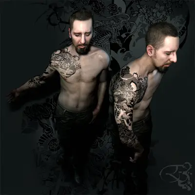 when the ink spreads as our bodies grow old.” computer graphic tattoo