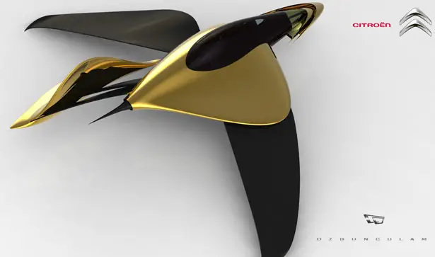 Futuriste Citroën Race Maglev par Özgün Culam