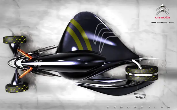 Futuriste Citroën Race Maglev par Özgün Culam