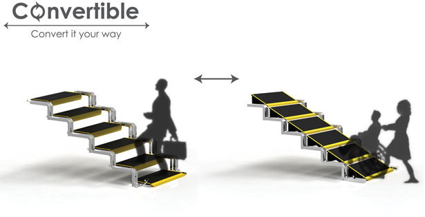 Convertible User-Friendly Staircase by Chan Wen Jie