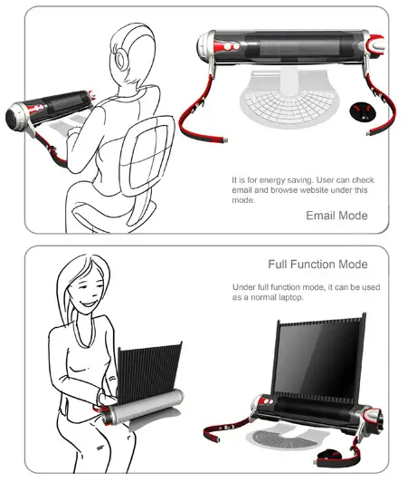 d-roll laptop concept