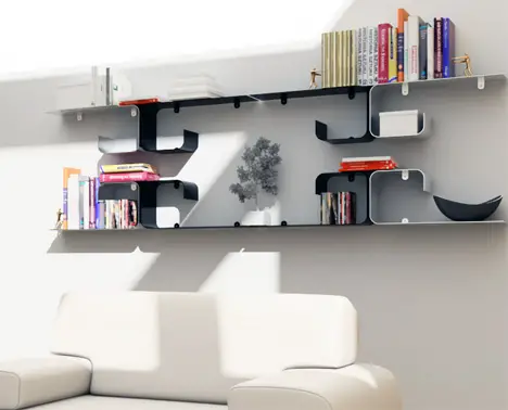 Futuristic Architecture on Futuristic Dimensional Shelves   Tuvie