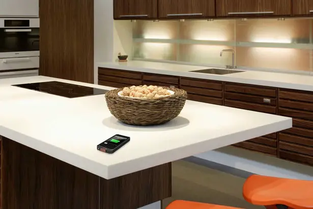 Dupont Corian Solid Surfaces Will Offer Wireless Charging