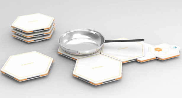Honeycomb Modular Induction Tiles by Alfred Ching