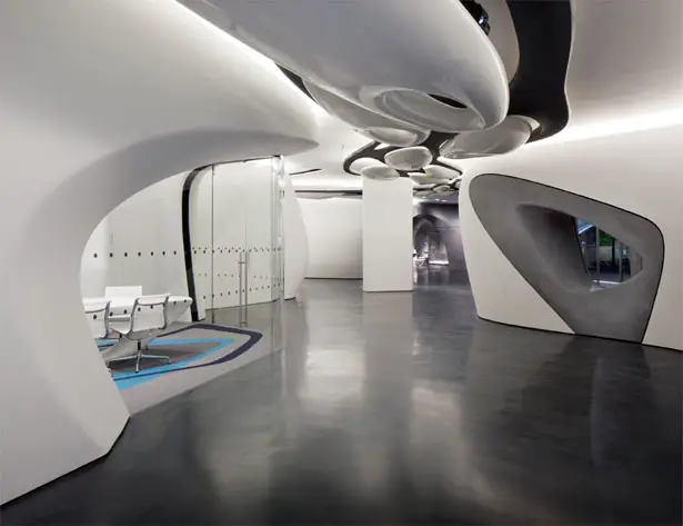 roca london gallery by zaha hadid architects