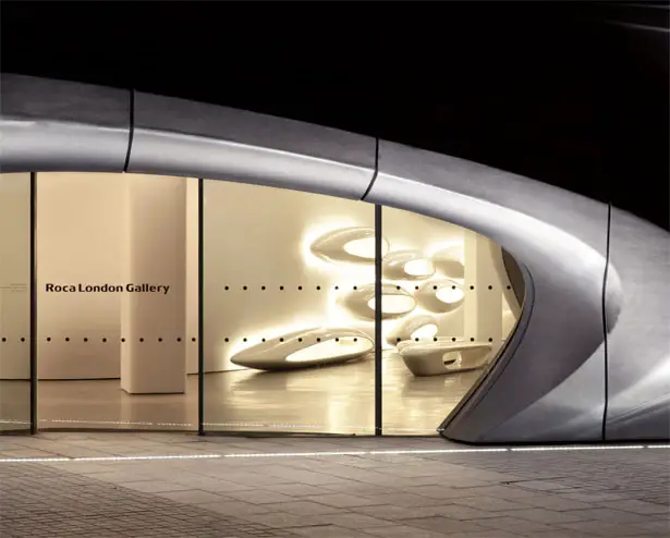 roca london gallery by zaha hadid architects