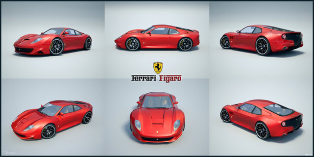 Ferrari Figaro Concept Supercar by Ciprian Andrus