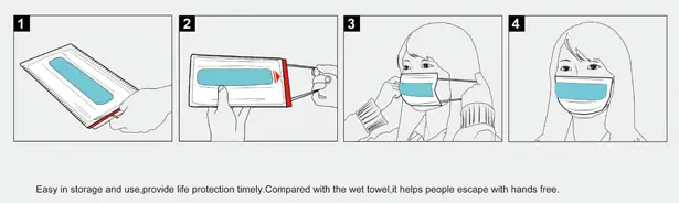 Fire Escape Mask by Jiang Jieyu, Fang Zishuo, Tong Shang, Hu Tengwen, and Chi Cheng