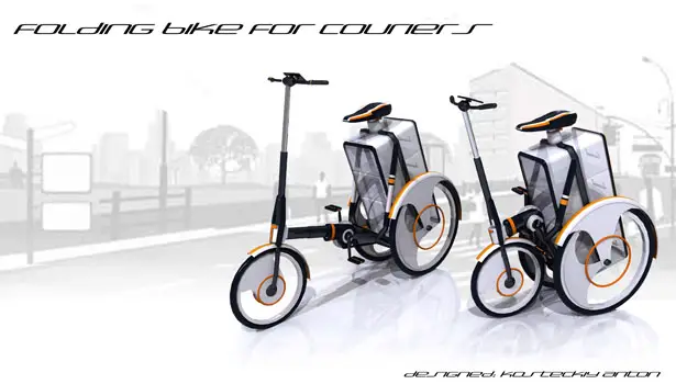Folding Bike for Couriers by Anton Kosteckii