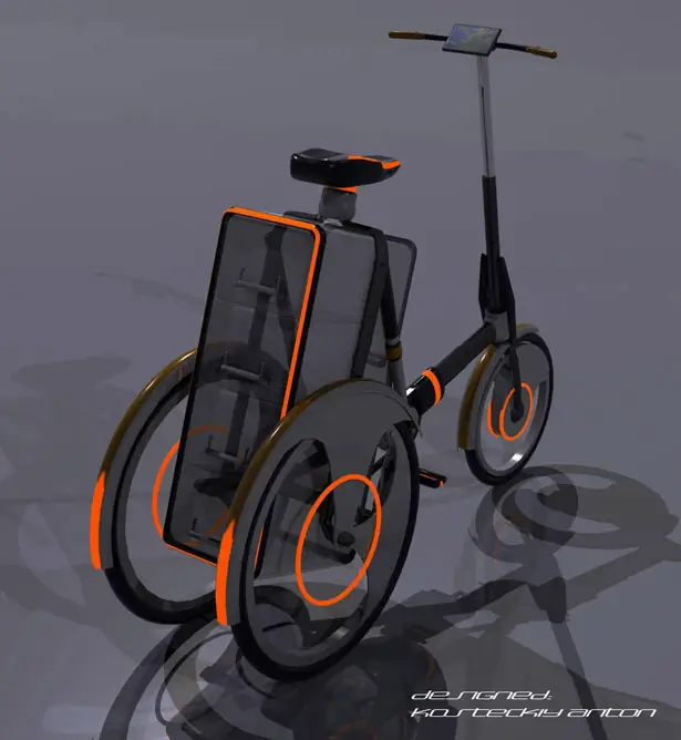 Folding Bike for Couriers by Anton Kosteckii