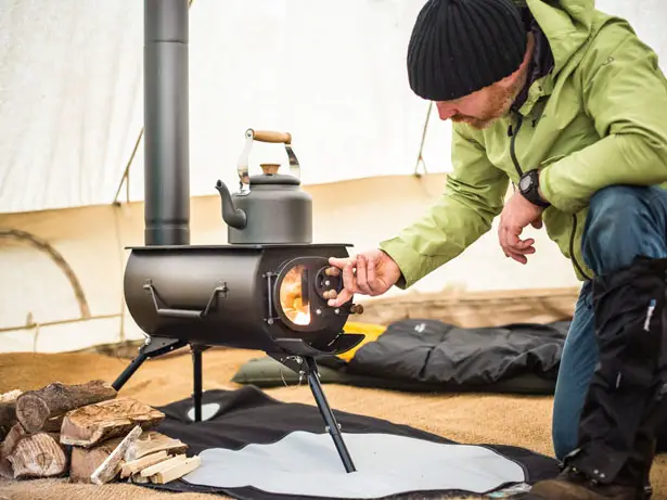Frontier Plus Portable Woodburning Stove Can Be Installed In