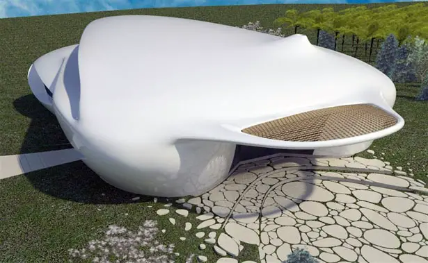 Futuristic House Biomorphism by Ephraim Henry Pavie Architects and Design