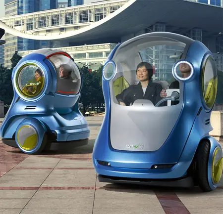 futuristic vehicles en-v by gm