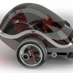 Gyro Two Wheeled Gyroscopically Stabilized Electric Vehicle by Carlos Pilonieta