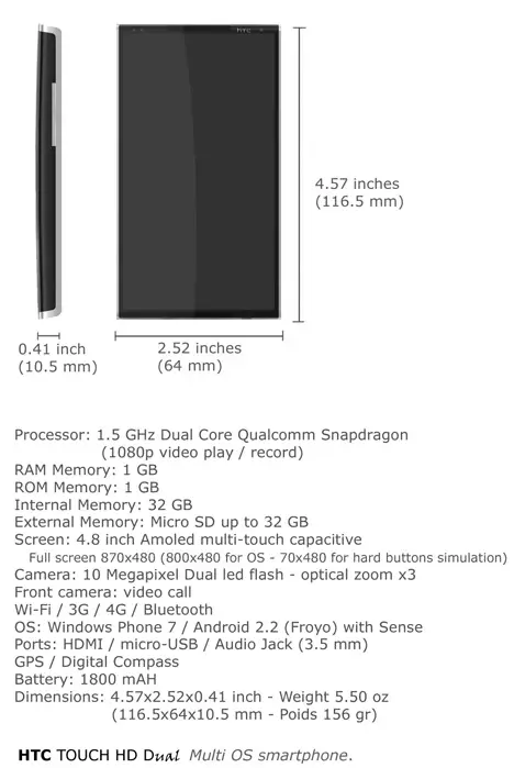 HTC HDD Mobile Phone