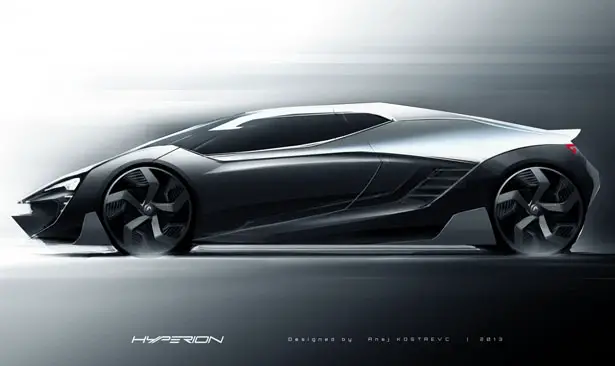 Hyperion Hybrid Supercar by Anej Kostrevc