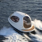Jet Capsule Is An Egg-Shaped Boat With Rooftop Lounge Bed