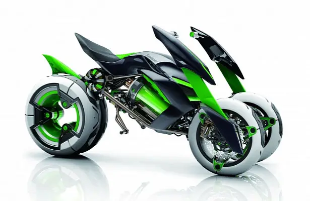 Futuristic Kawasaki J Concept Bike