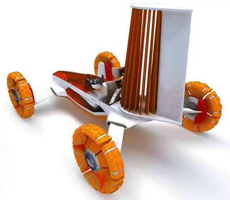 Kazaguruma Wind Force Futuristic Transportation