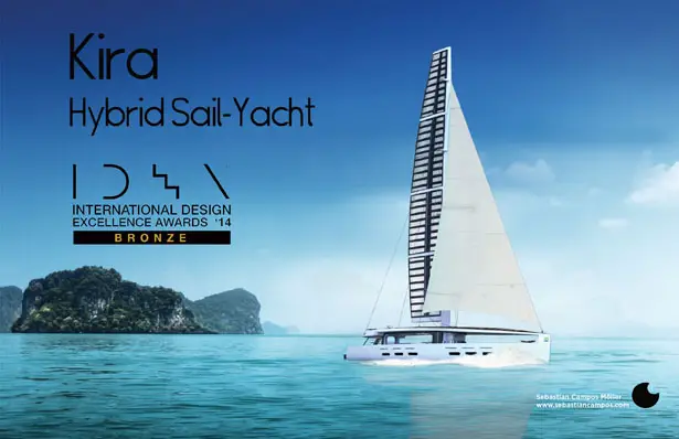 Kira Hybrid Sailing Yacht by Sebastian Campos