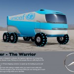Krieger All-Terrain Vehicle For Transporting Relief-Supplies Into Disaster Area