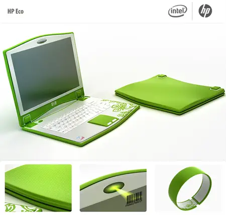 laptop hp eco concept