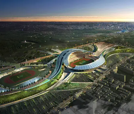 Architectural Design Concept on Main Stadium Design 2014 Incheon Asian Games By Populous