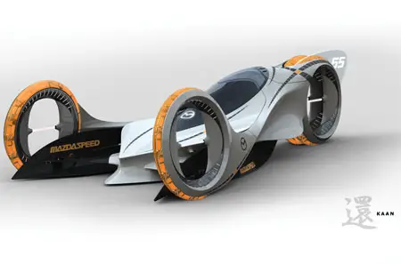  Images on Mazda Kaan    Futuristic Electric Car Concept To Compete The E1 Races