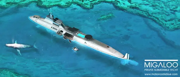 Migaloo-Private Submersible Yacht by Motion Code Blue
