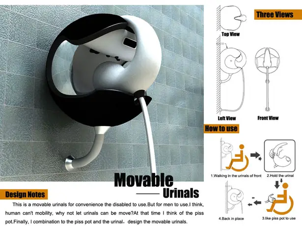 Movable Urinals by Fuming Wu