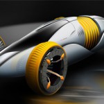 Mutation Futuristic Car Concept with “Wrinkle” Material