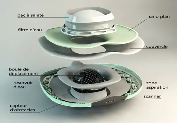 Nanophea Robot Vacuum Cleaner Concept by Zaier Jihed