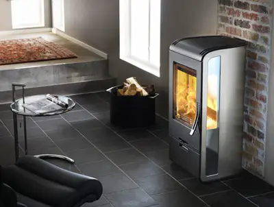 This luxury wood burning stove