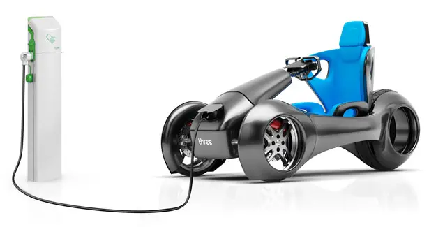 nThree Electric Vehicle by Hussain Almossawi and Marin Myftiu