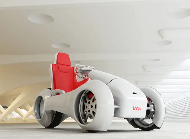 nThree Electric Vehicle by Hussain Almossawi and Marin Myftiu