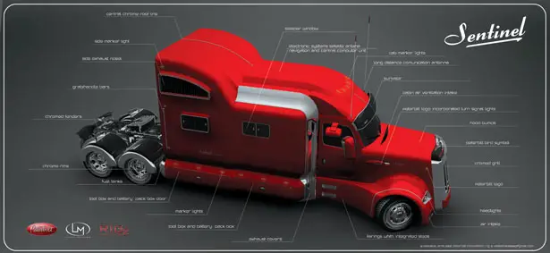 Peterbilt Sentinel Truck Design by Vasilatos Ianis