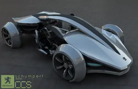 peugeot epine futuristic car