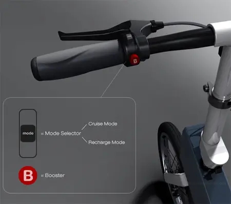 self rechargeable folding bike bicx